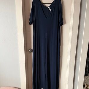 Zenana Outfitters Deep Blue Maxi Dress